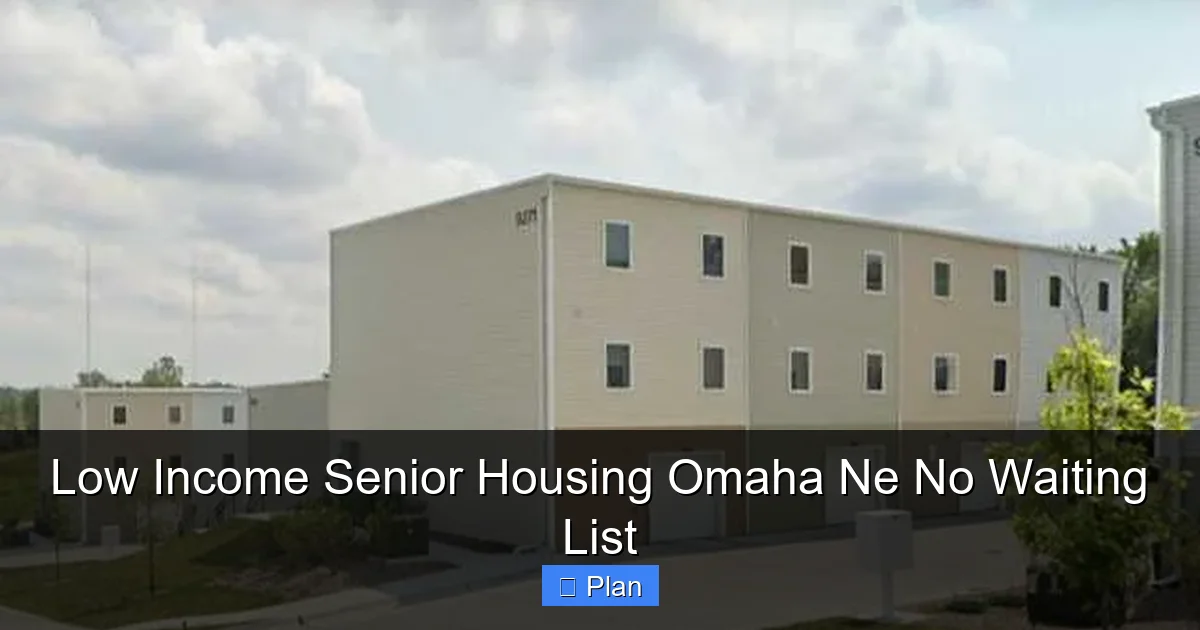 Low Income Senior Housing Omaha Ne No Waiting List