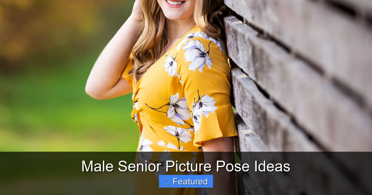 Male Senior Picture Pose Ideas