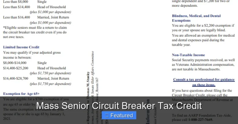 Mass Senior Circuit Breaker Tax Credit