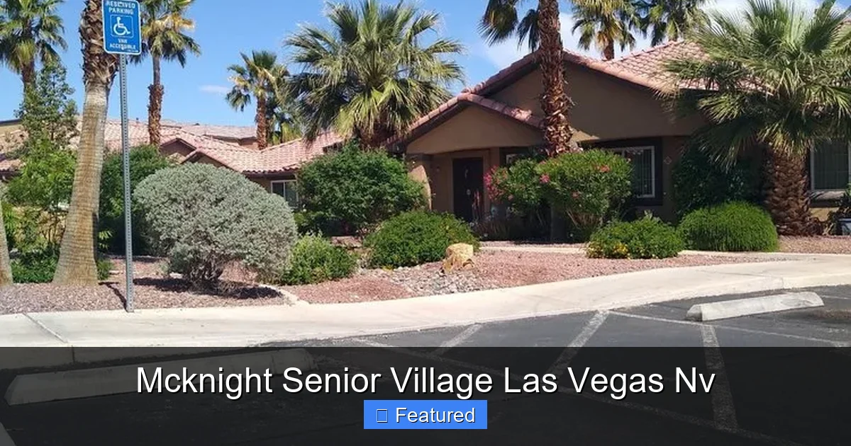 Mcknight Senior Village Las Vegas Nv