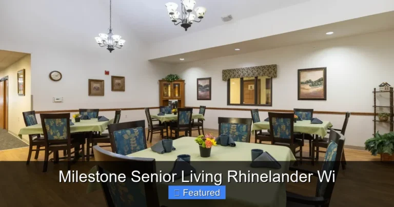 Milestone Senior Living Rhinelander Wi