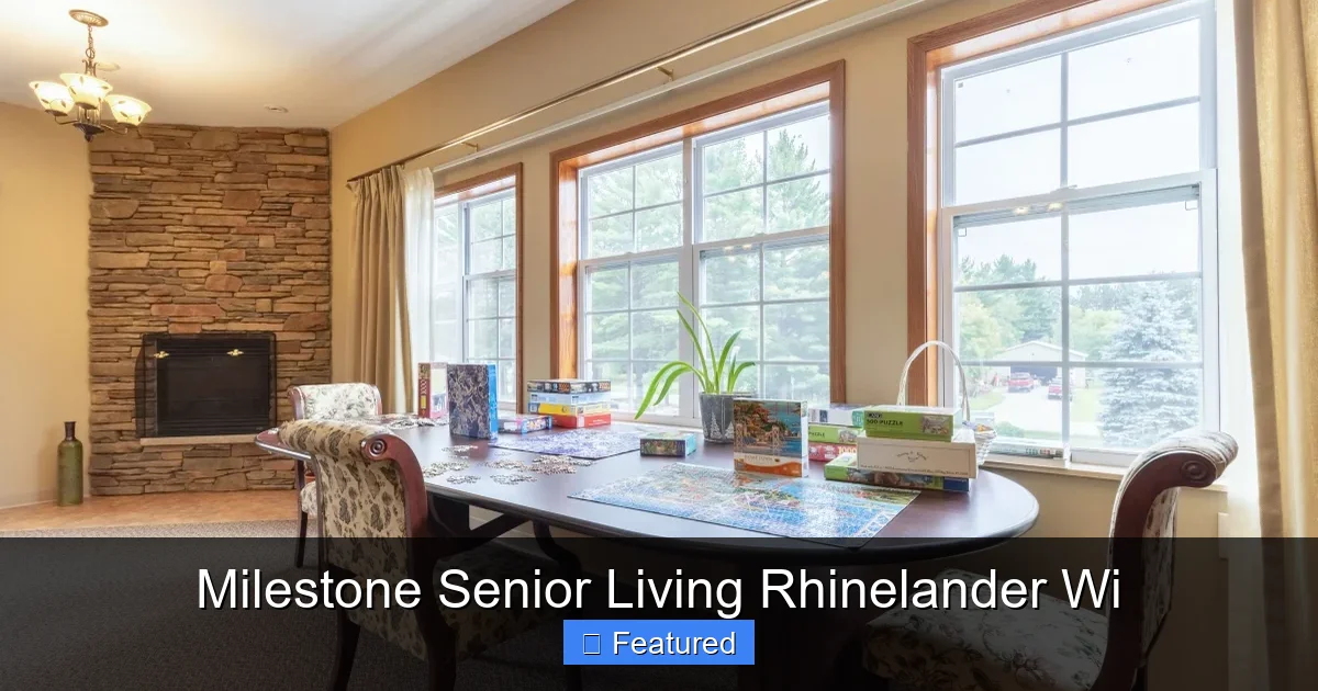 Milestone Senior Living Rhinelander Wi