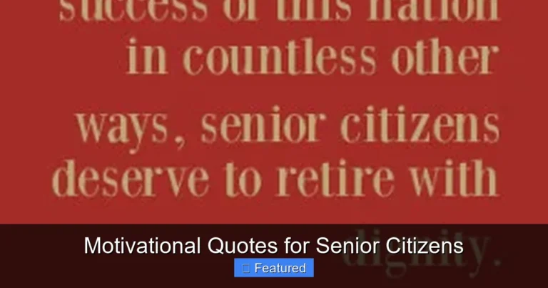 Motivational Quotes for Senior Citizens