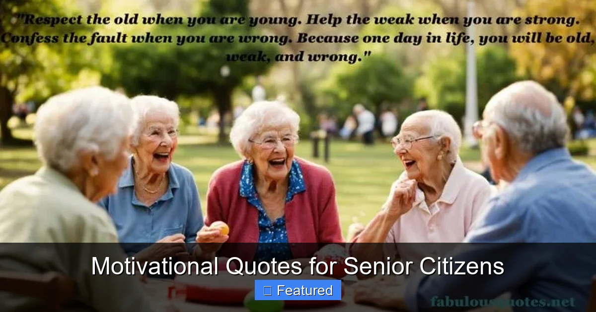 Motivational Quotes for Senior Citizens