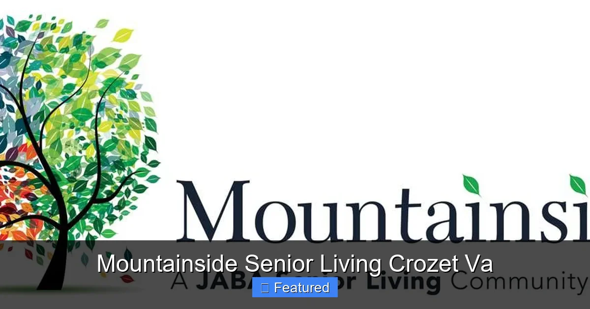 Mountainside Senior Living Crozet Va