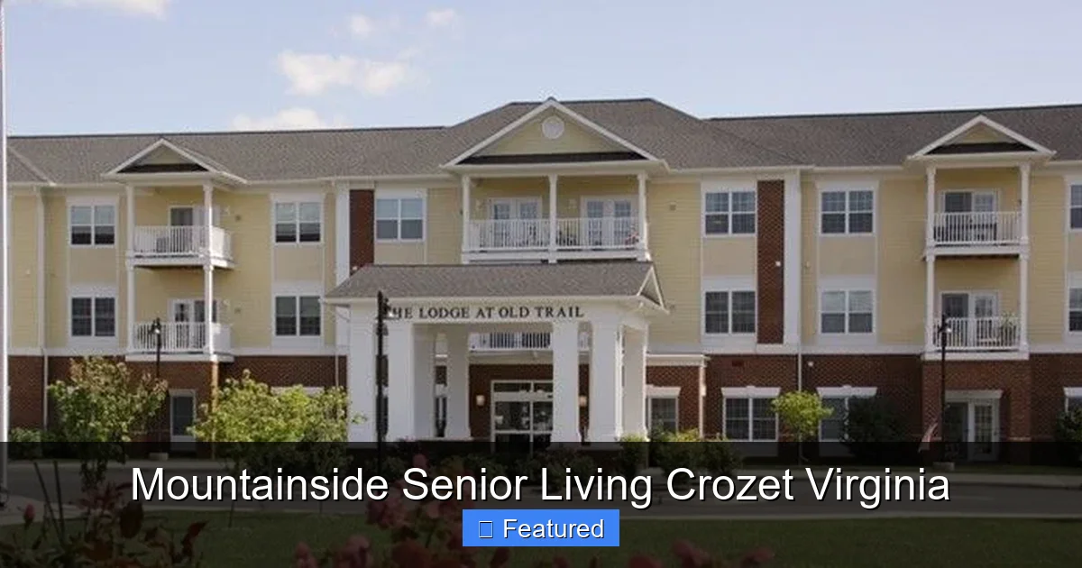Mountainside Senior Living Crozet Virginia