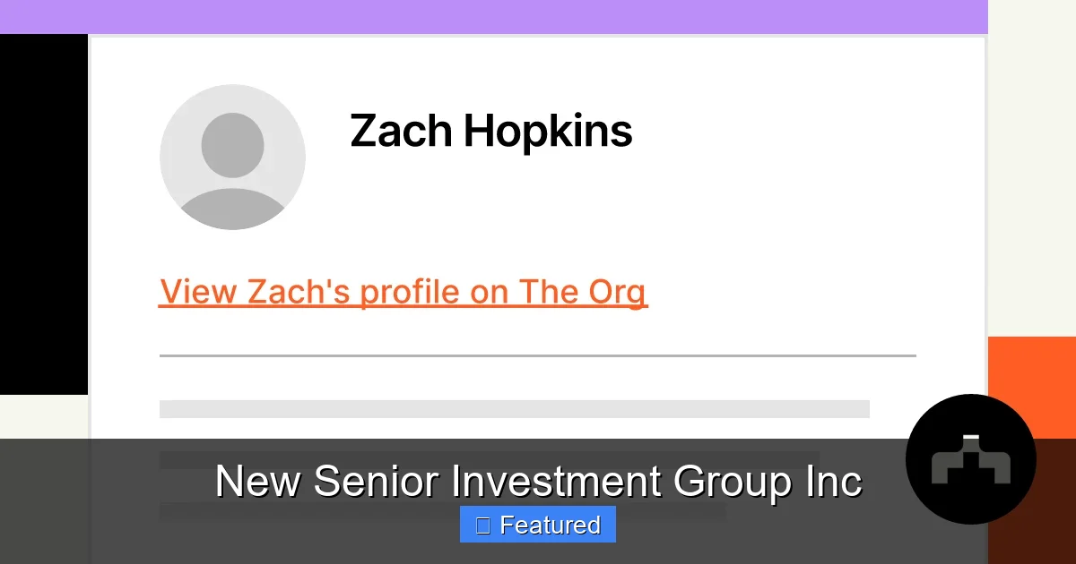 New Senior Investment Group Inc