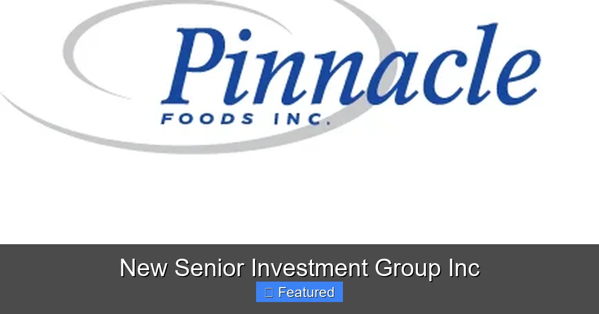 New Senior Investment Group Inc