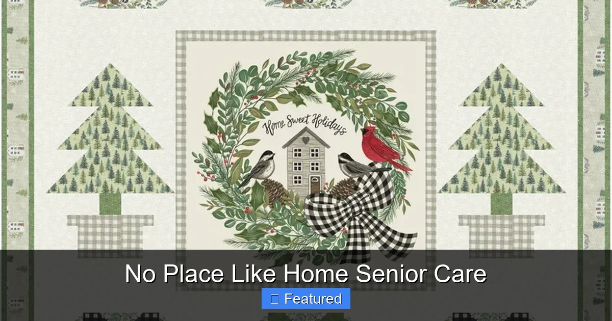 No Place Like Home Senior Care