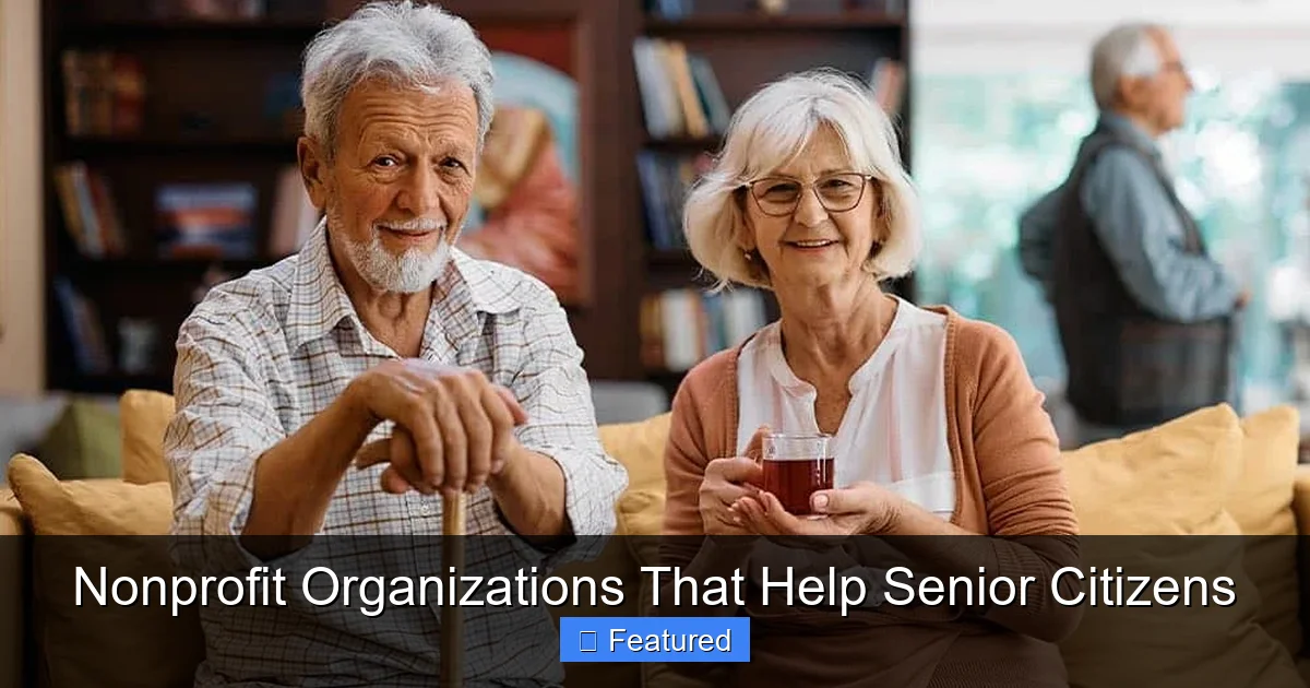 Nonprofit Organizations That Help Senior Citizens