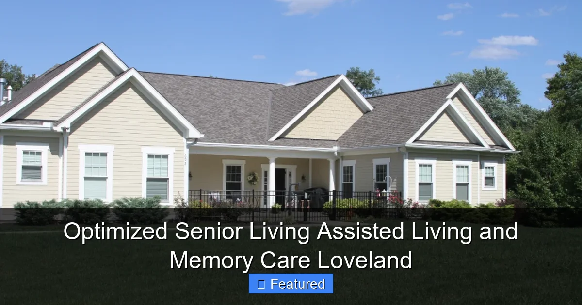 Optimized Senior Living Assisted Living and Memory Care Loveland