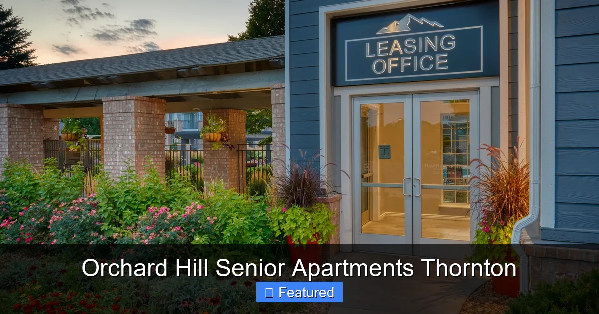 Orchard Hill Senior Apartments Thornton