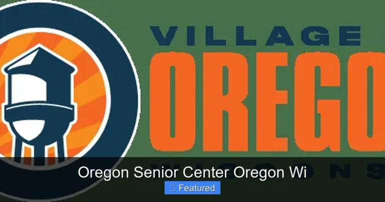 Oregon Senior Center Oregon Wi