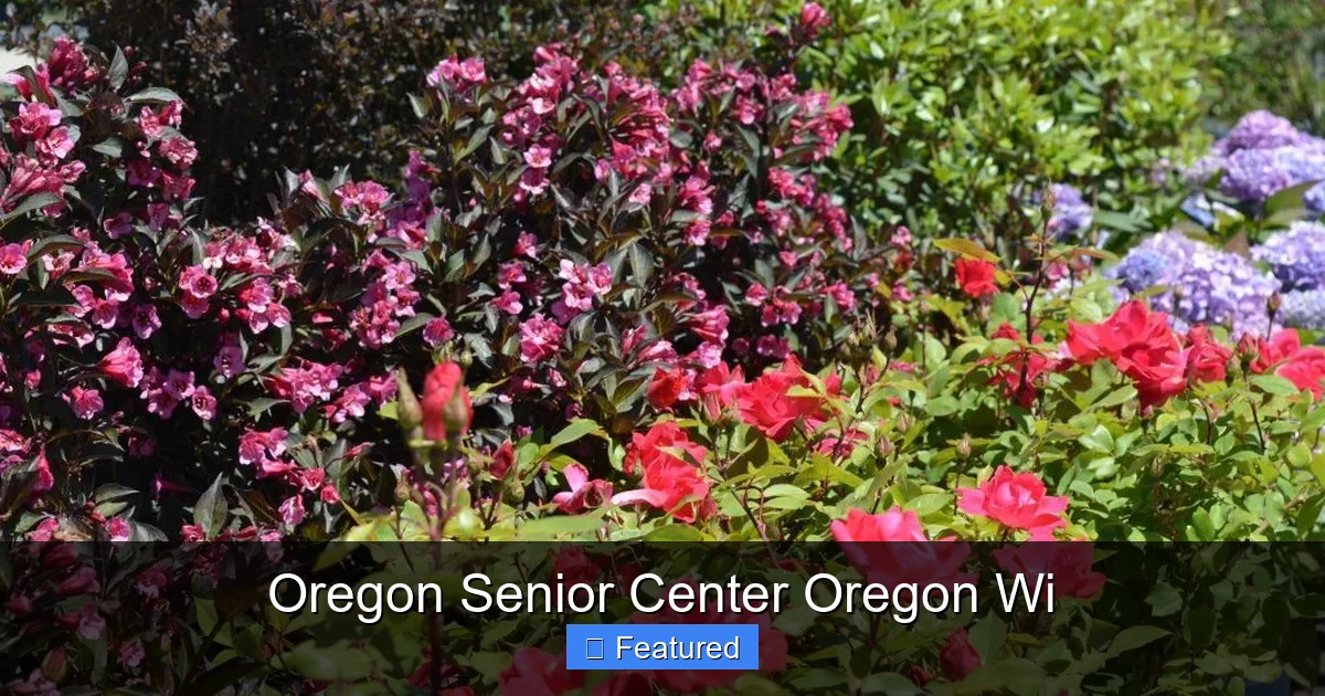 Oregon Senior Center Oregon Wi