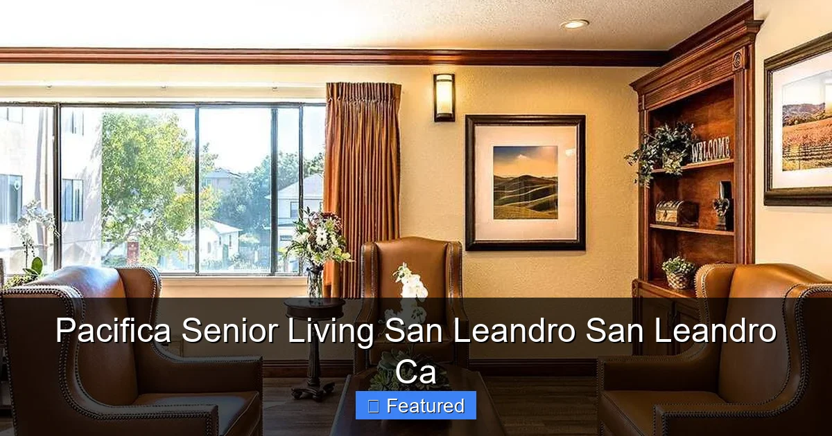 Pacifica Senior Living San Leandro San Leandro Ca