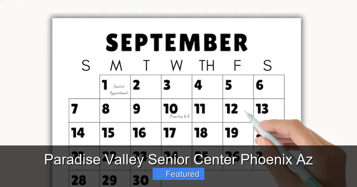 Paradise Valley Senior Center Phoenix Az