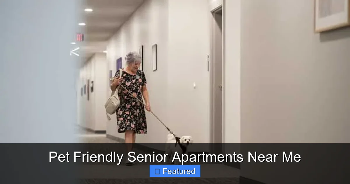 Pet Friendly Senior Apartments Near Me