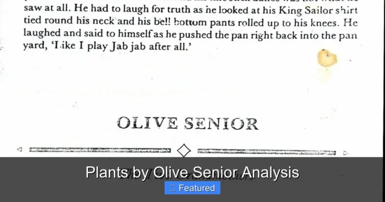 Plants by Olive Senior Analysis