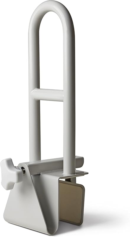 Medline Bathtub Safety Grab Bar, Clamp-On Handle for Bathrooms, Medica
