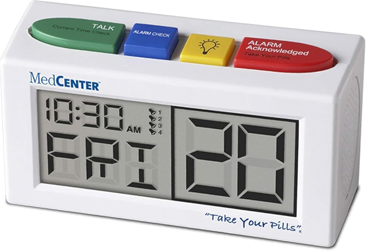 MEDCENTER Talking Alarm Clock with HSA/FSA Eligibility, Large Digital 