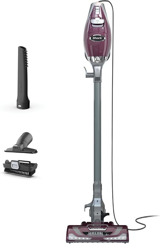 Shark Rocket Pet Plus Corded Stick Vacuum with LED Headlights, XL Dust