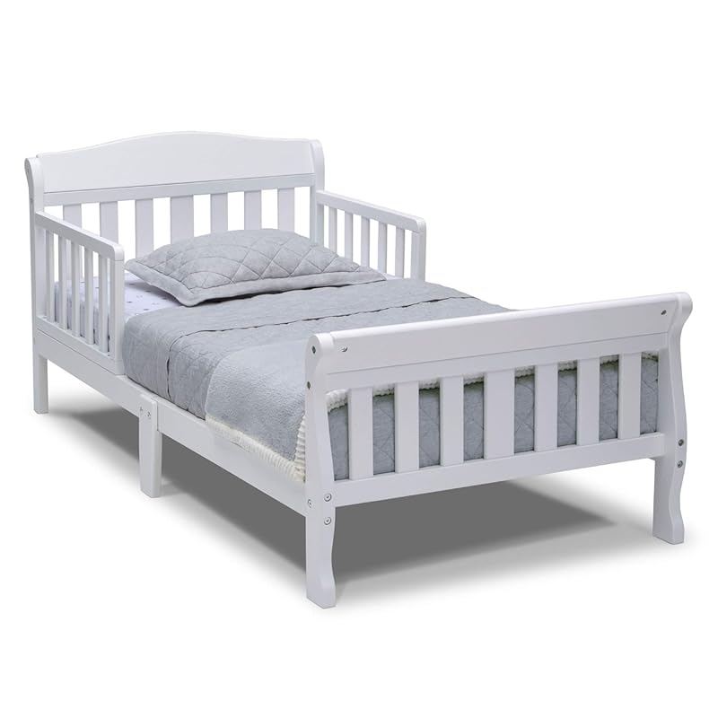Delta Children Canton White Toddler Bed: Safe, Durable, and Easy to As