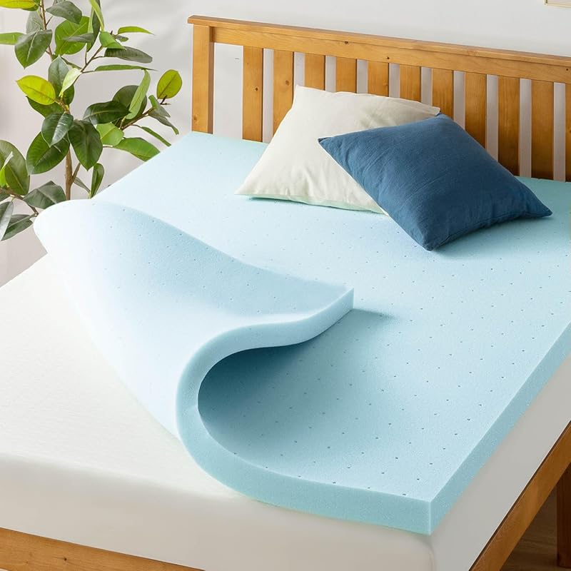 Best Price Mattress Queen Size 3-Inch Ventilated Memory Foam Topper wi