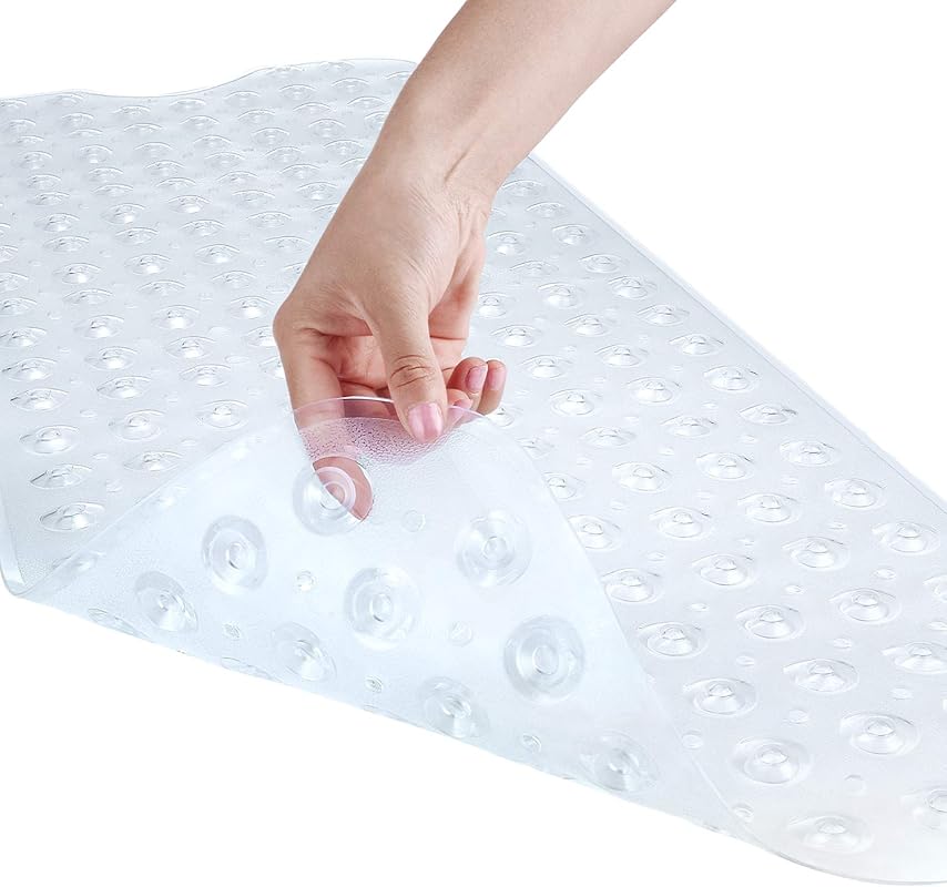 YINENN Non-Slip Bath Safety Mat: Suction Cups, Extra Large, Machine Wa