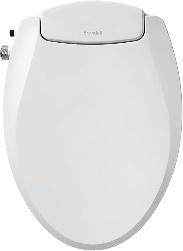 Brondell Swash Ecoseat Bidet Toilet Seat: Non-Electric, Dual Nozzles, 