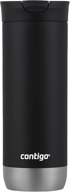 Huron 16oz Vacuum-Insulated Travel Mug - Leak-Proof Stainless Steel Li