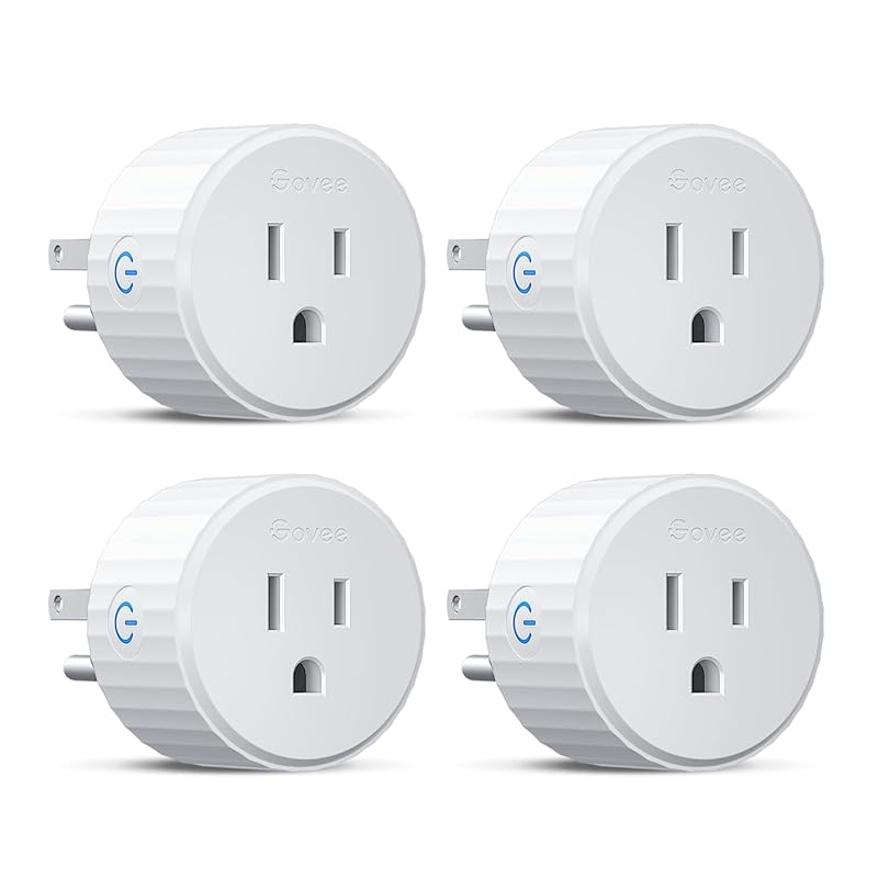 Govee Smart Plug 4-Pack: WiFi for Alexa & Google Assistant, Timer/Grou