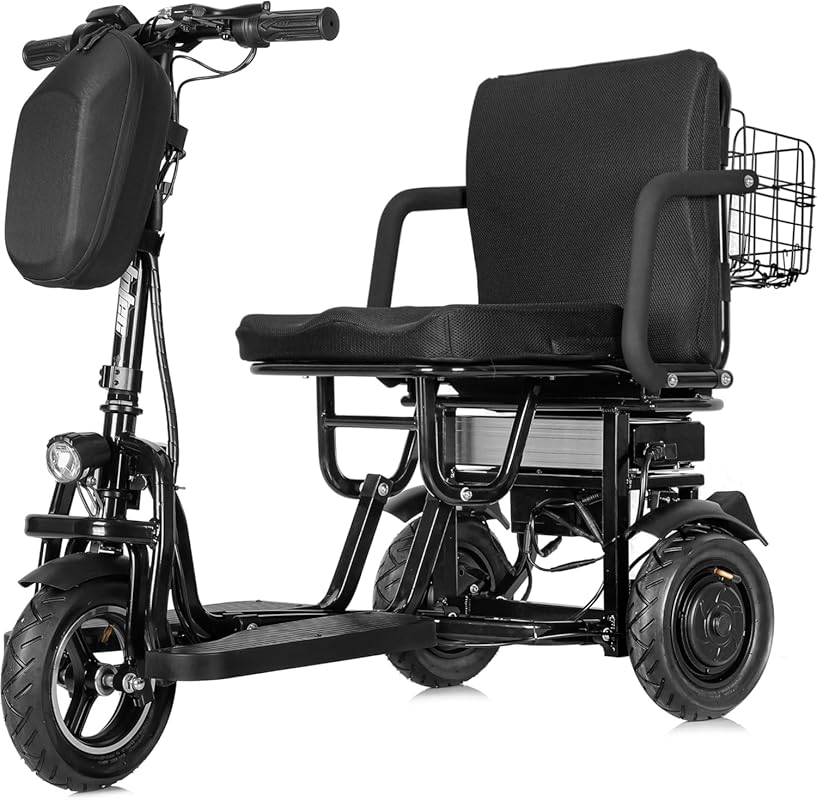 MotoTec Folding Mobility Electric Trike 48V 700W Dual Motor, Lithium B