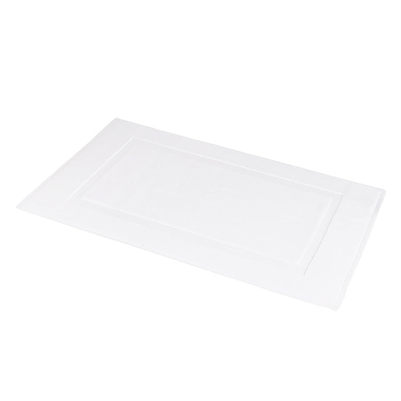 Amazon Basics Non-Slip Cotton Bath Mat: 100% Cotton Absorbent, Machine