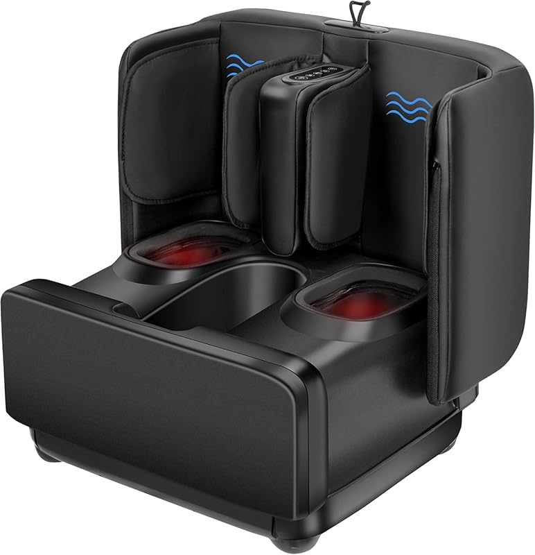 COMFIER 2-in-1 Foot Calf Massager with Heat - FSA HSA Eligible for Pla