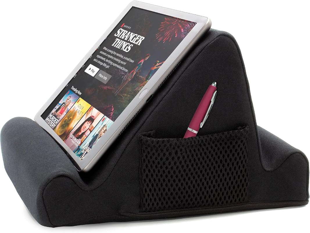Brookstone Tablet Lap Cushion with Two-Angled Memory Foam for Bed, Tra