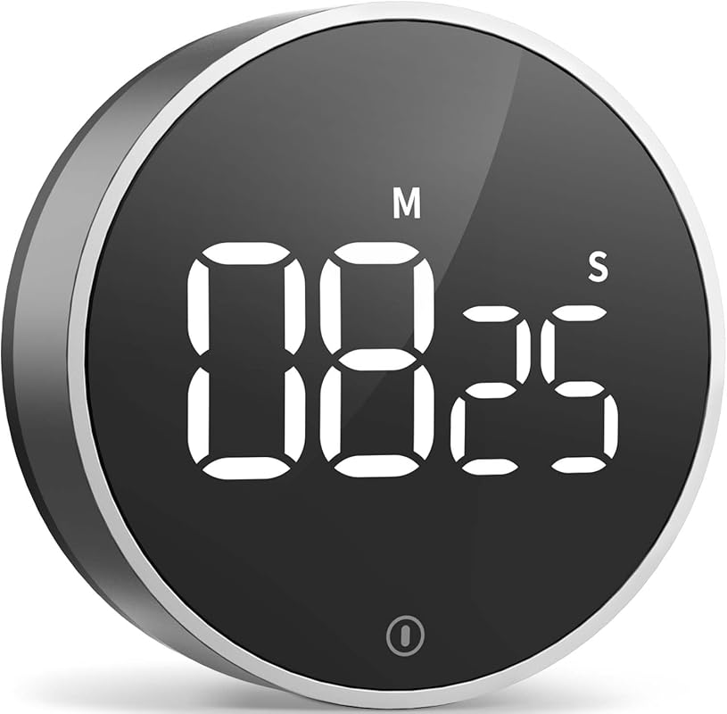VOCOO Digital Kitchen Timer with Magnetic Back, Large LED Display, Adj