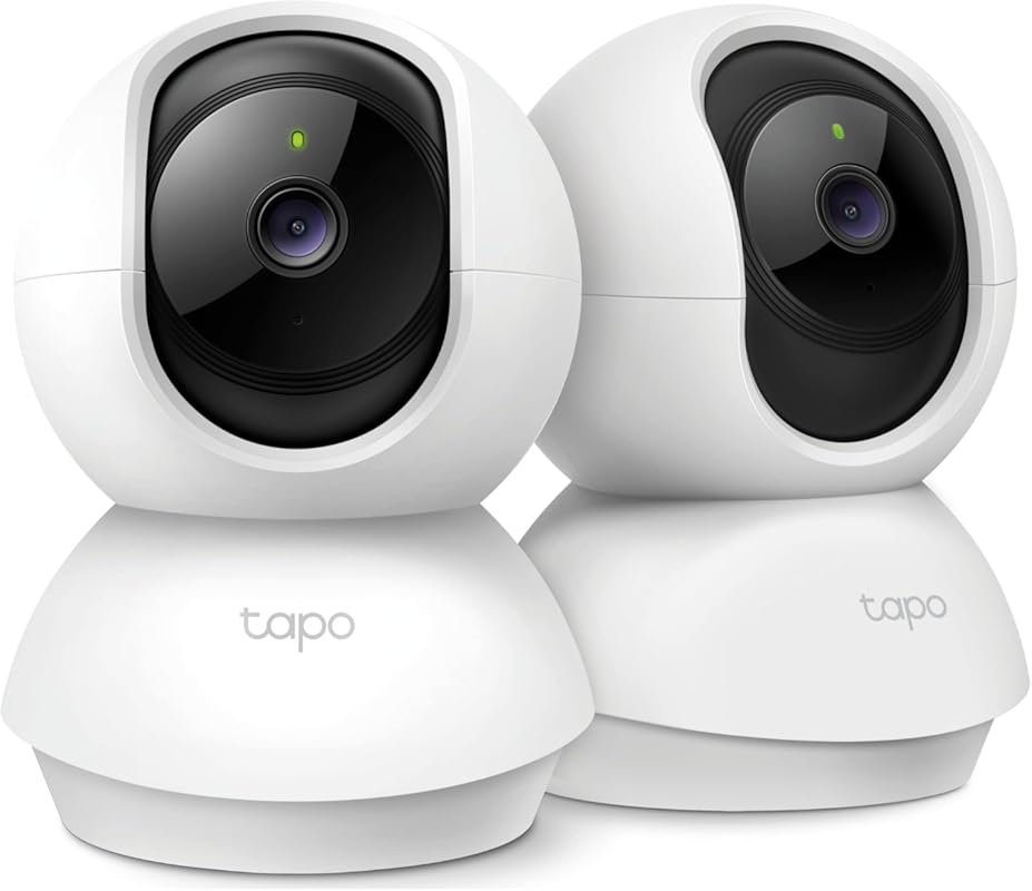 Tapo 2K Pan/Tilt Security Camera C210P2 2-Pack: Baby/Dog Monitor, Moti