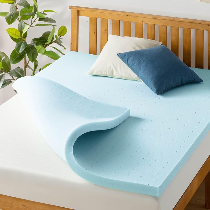 Best Price Mattress 2-Inch Ventilated Memory Foam Topper Queen with co