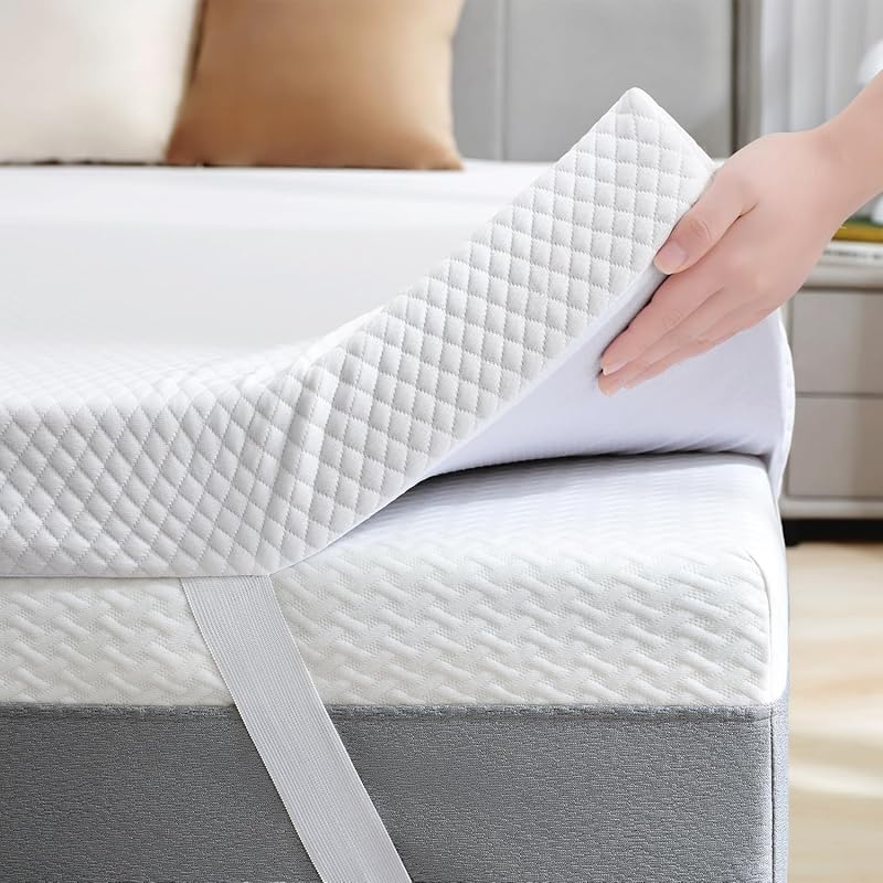 SINWEEK Queen 3-Inch Gel Memory Foam Topper: ventilated, high density,