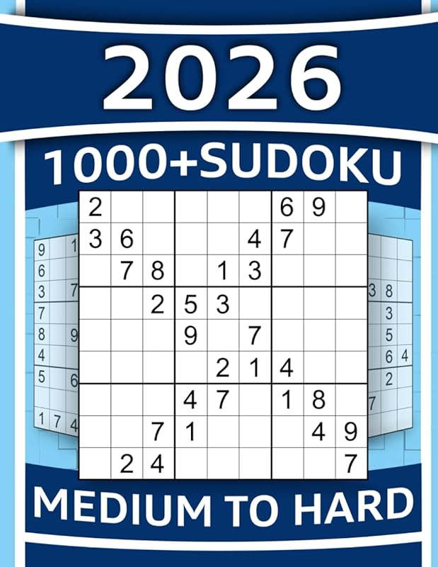 SUDOKU LADDER: 1000+ Medium to Hard Puzzles with Step-by-Step Solution