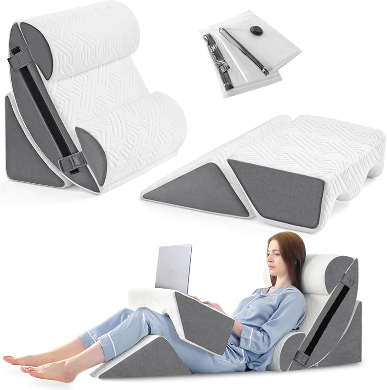 Yojoker 6PCS Orthopedic Wedge Pillow: adjustable foam for sleeping, po