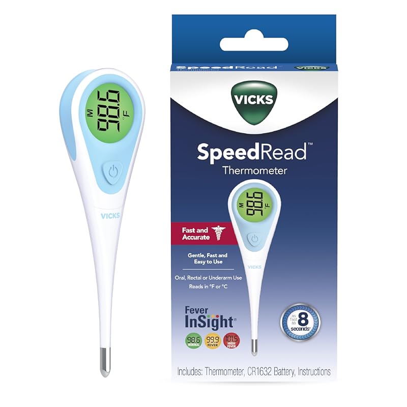 Vicks SpeedRead Digital Thermometer for Baby, Kids, and Adults - Color