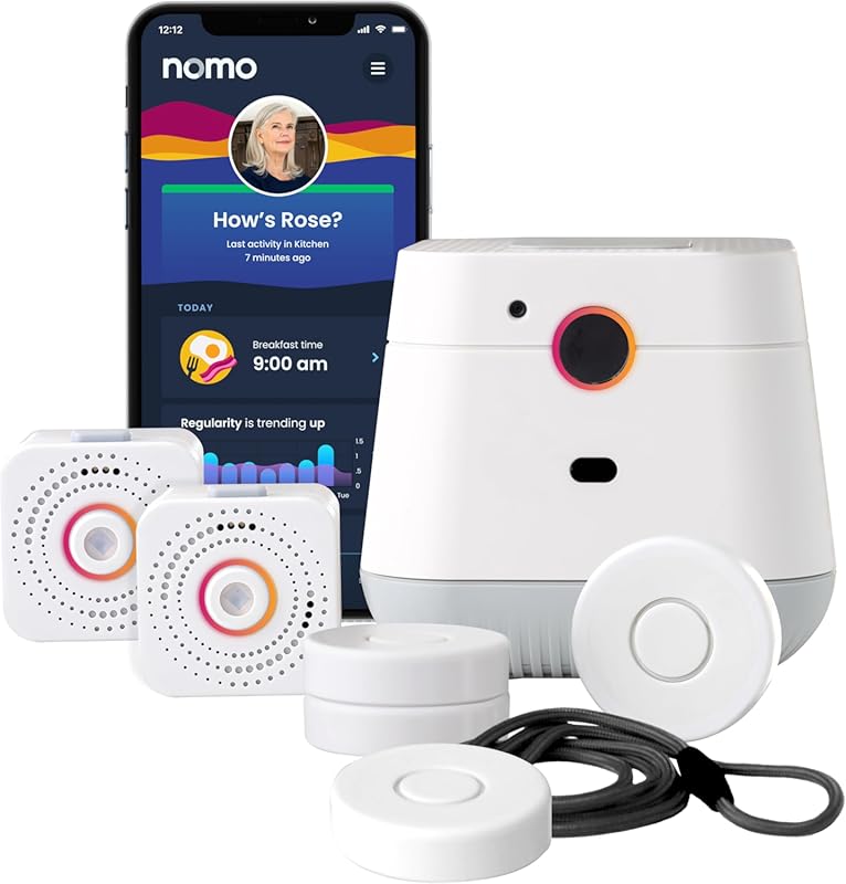 WiFi Medical Alert System with Fall Detection for Seniors, In-Home Saf