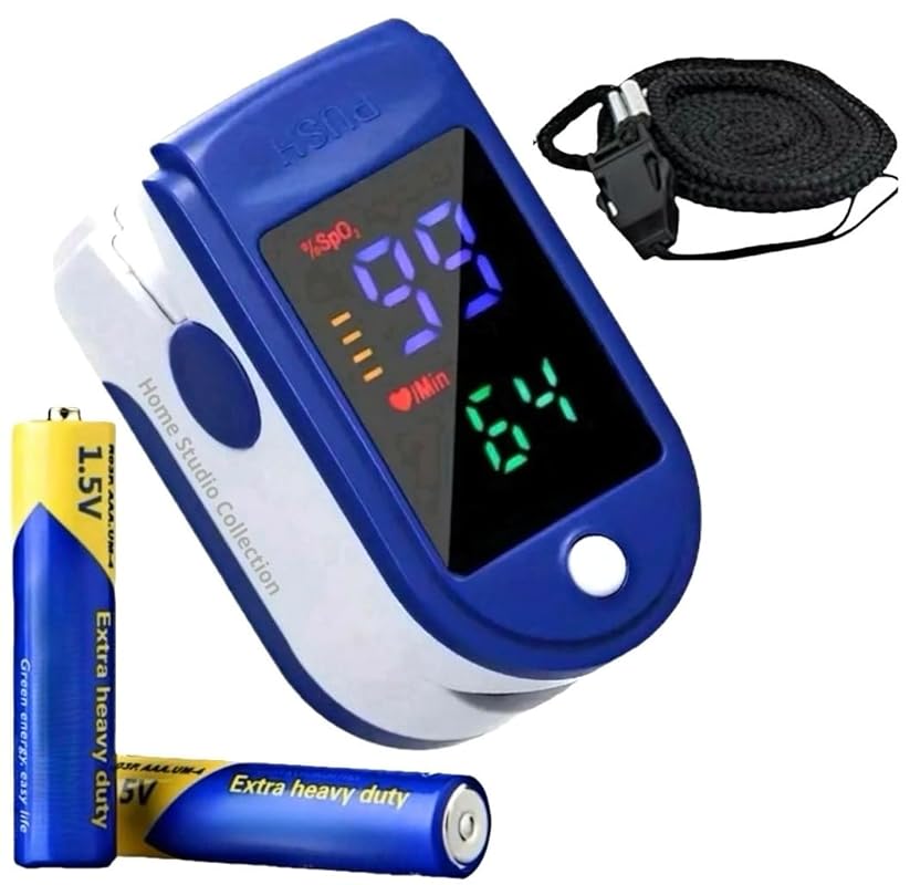 Finger Pulse Oximeter with Larger Display for Blood Oxygen Monitoring,