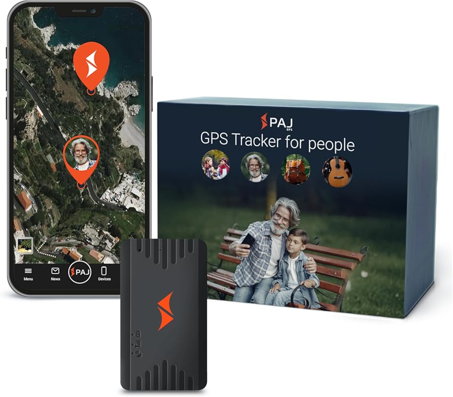 PAJ GPS People Finder 4G: Mini Tracker for Children Elderly, 5-Day Bat