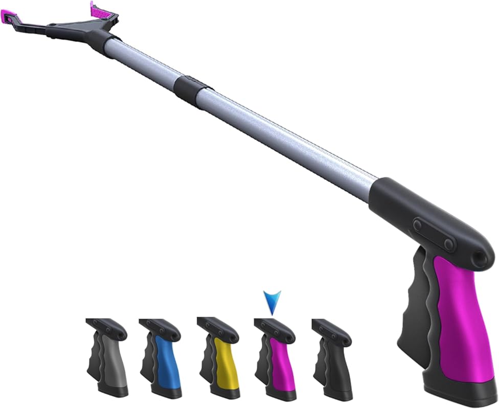 PowerGrip T9 2025 Upgrade Grabber Reacher with Wide Foldable Jaw, 96 F