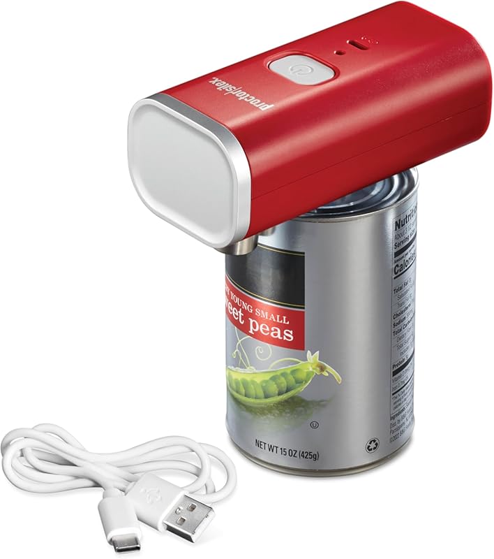 Proctor Silex Automatic Electric Can Opener: hands-free cordless, USB 
