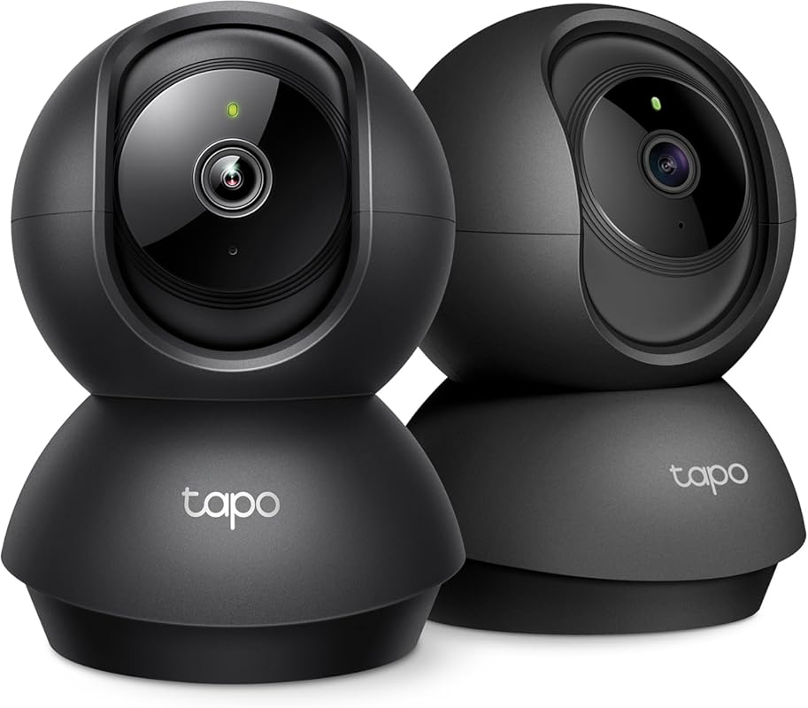 Tapo 2K Indoor Pan/Tilt Security Camera C211 2-Pack: Baby/Pet Monitor,