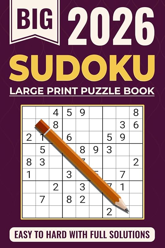 Large Print Sudoku Book for Adults: Complete Puzzle Book with Solution