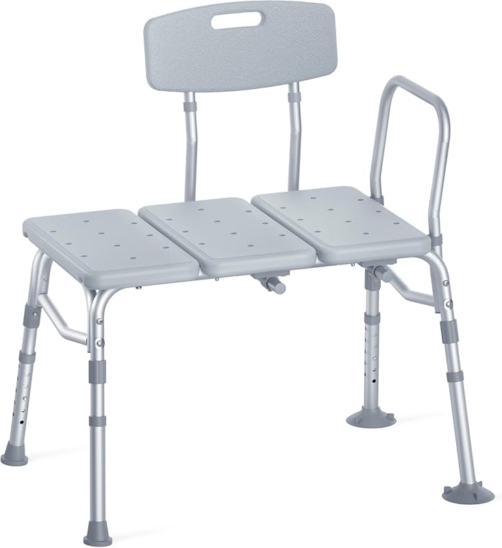 HOMLAND Tub Transfer Bench - FSA/HSA Eligible Heavy Duty with Backrest